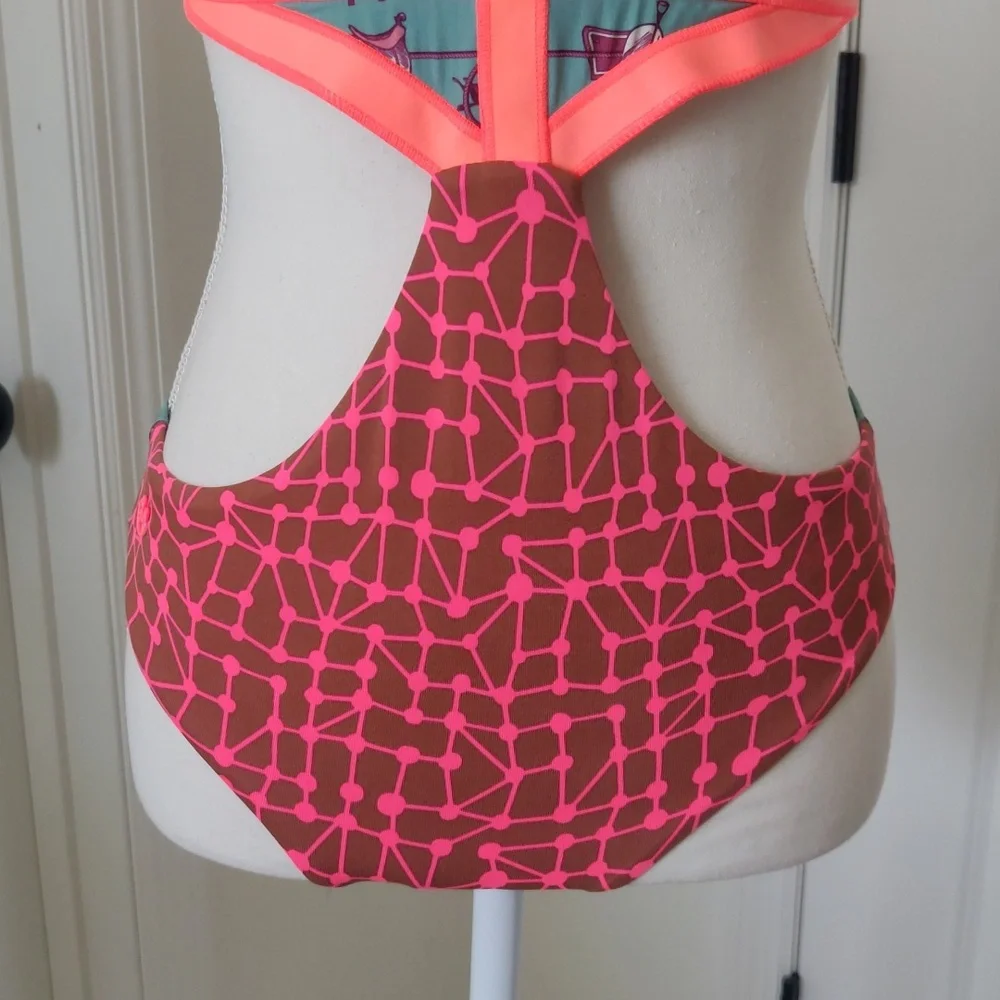 Maaji Citrus Award One-piece Swimsuit Cut Out Colorful Women's - Picture 9 of 16